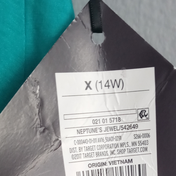 Ava Viv Top Women Color Green Short Sleeve V Neck Rayon And Spandex New X 14W - Picture 4 of 6